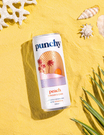 Punchy drink in strand setting