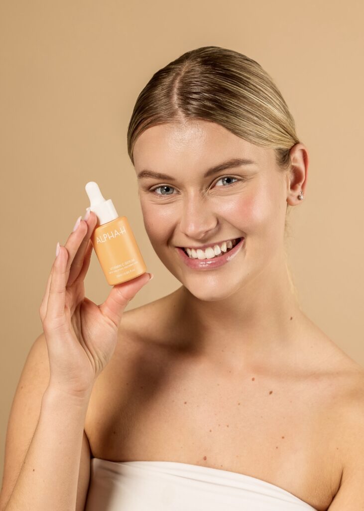 Tess Hermans fotoshoot voor producten